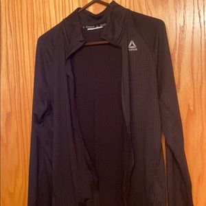 Black Reebok track jacket